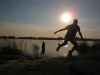 Klik om te vergroten Zonsondergang aan de Zambesi