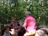 Vast met de boot