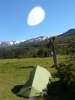 vreemde patagonische wolk op kampeerplek