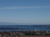Uitzicht vanaf de berg boven Nanaimo