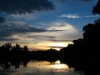 Zonsondergang in Manu