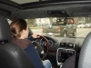 Klik om te vergroten Marjan rijden in de Porsche Cayenne