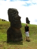Cees met Moai.