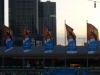 Klik om te vergroten Vlaggen van Australian open vanaf Fed. Square