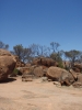 Klik om te vergroten Bovenop de Wave Rock