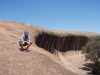 Klik om te vergroten Bovenop de Wave Rock