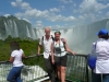 Cees en Karina bij Iguazu watervallen (Braziliaanse kant)
