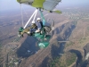 Cees in de microlight.