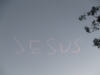 Vliegtuig schreef dit in de lucht