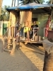 gerben ziekjes voor ons eigne strandhutje in palolem (goa)
