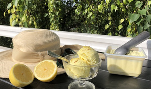 Idées de recettes de Thermomix et d\u0027été des Gourmets. Crème glacée au citron sans sobretière