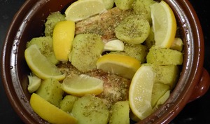 Poulet au citron à la grecque