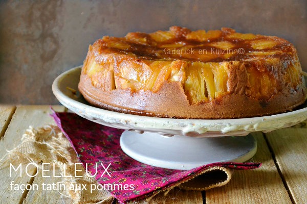 Gateau Moelleux Aux Pommes Facon Tarte Tatin Recette Par Kaderick