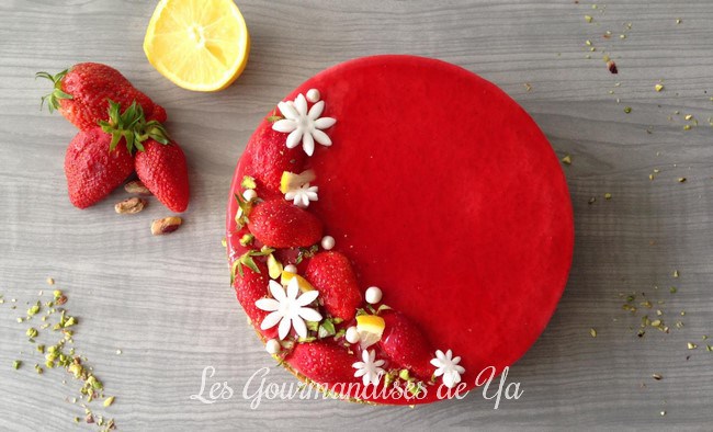 Tarte Fraise Citron Et Pistache Recette Par Les Gourmandises De Ya