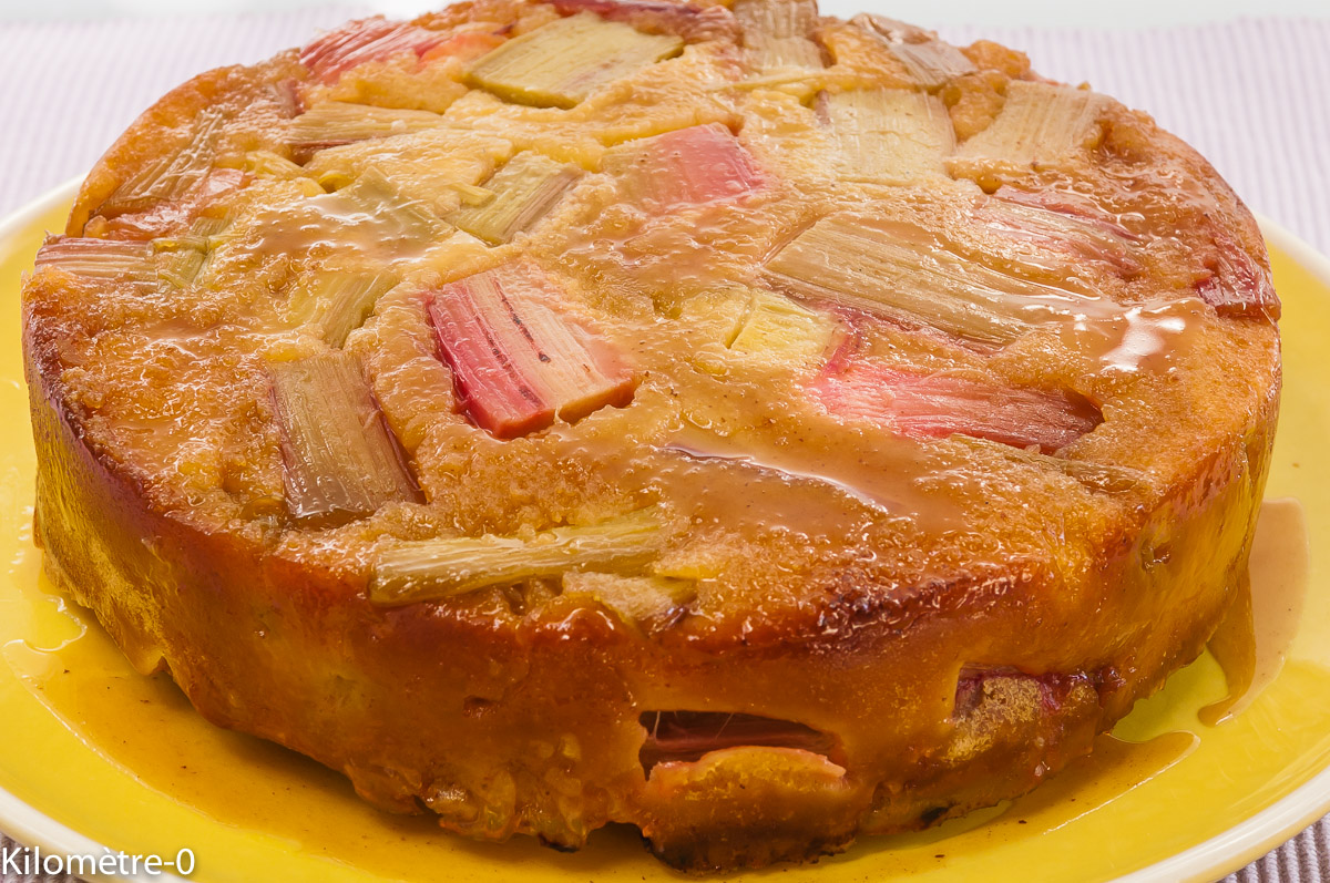 Tatin Ou Presque A La Rhubarbe Recette Par Kilometre 0