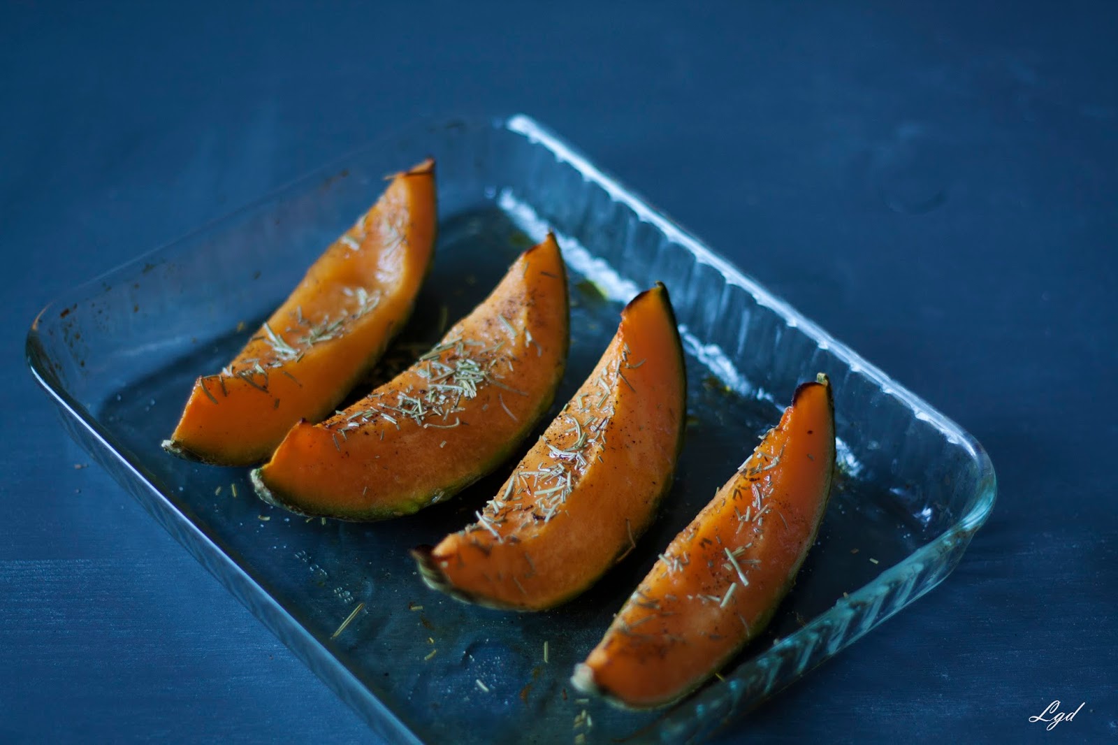Melon Roti Au Miel Et Romarin