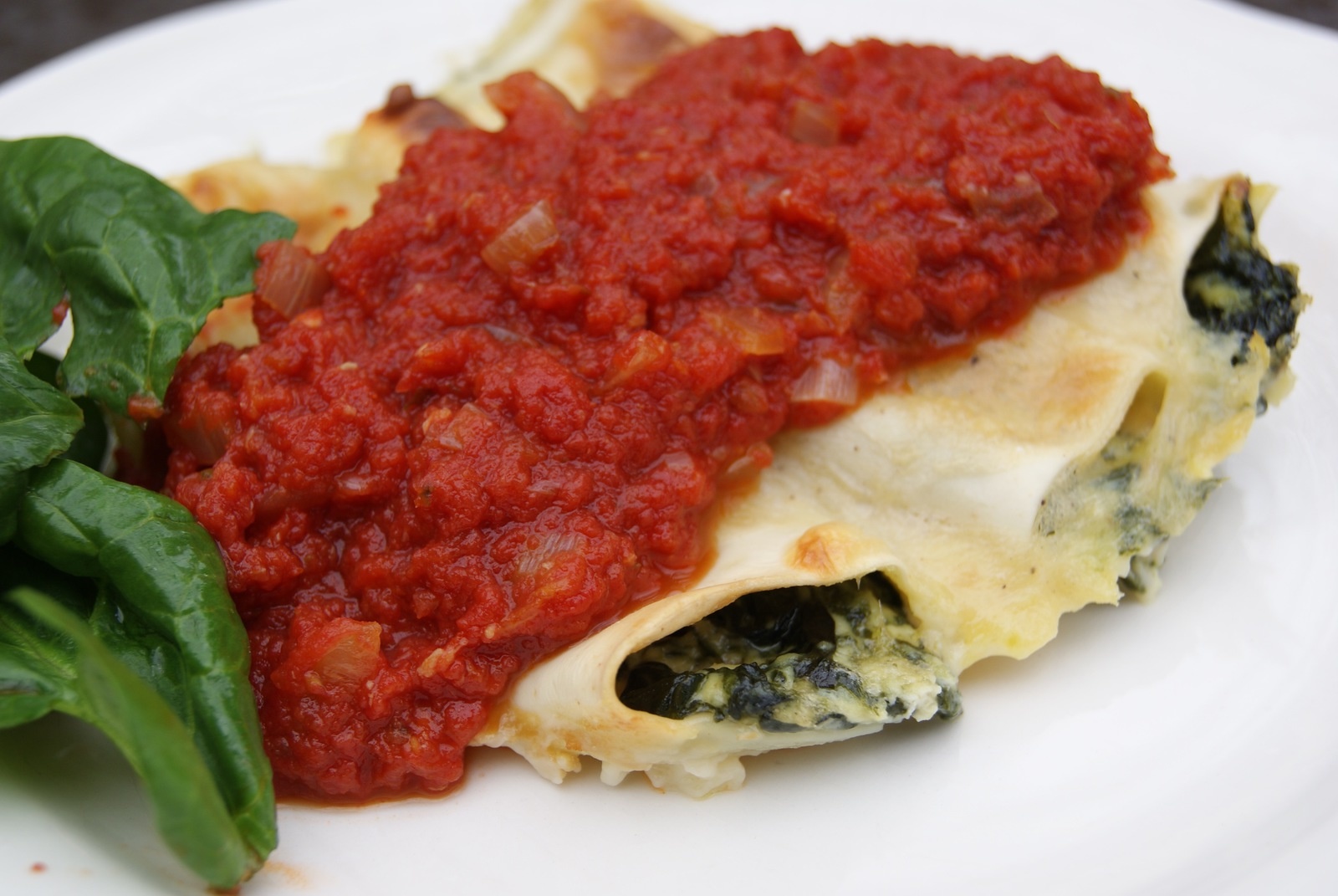 Cannelloni Au Brocciu Et épinard Corse