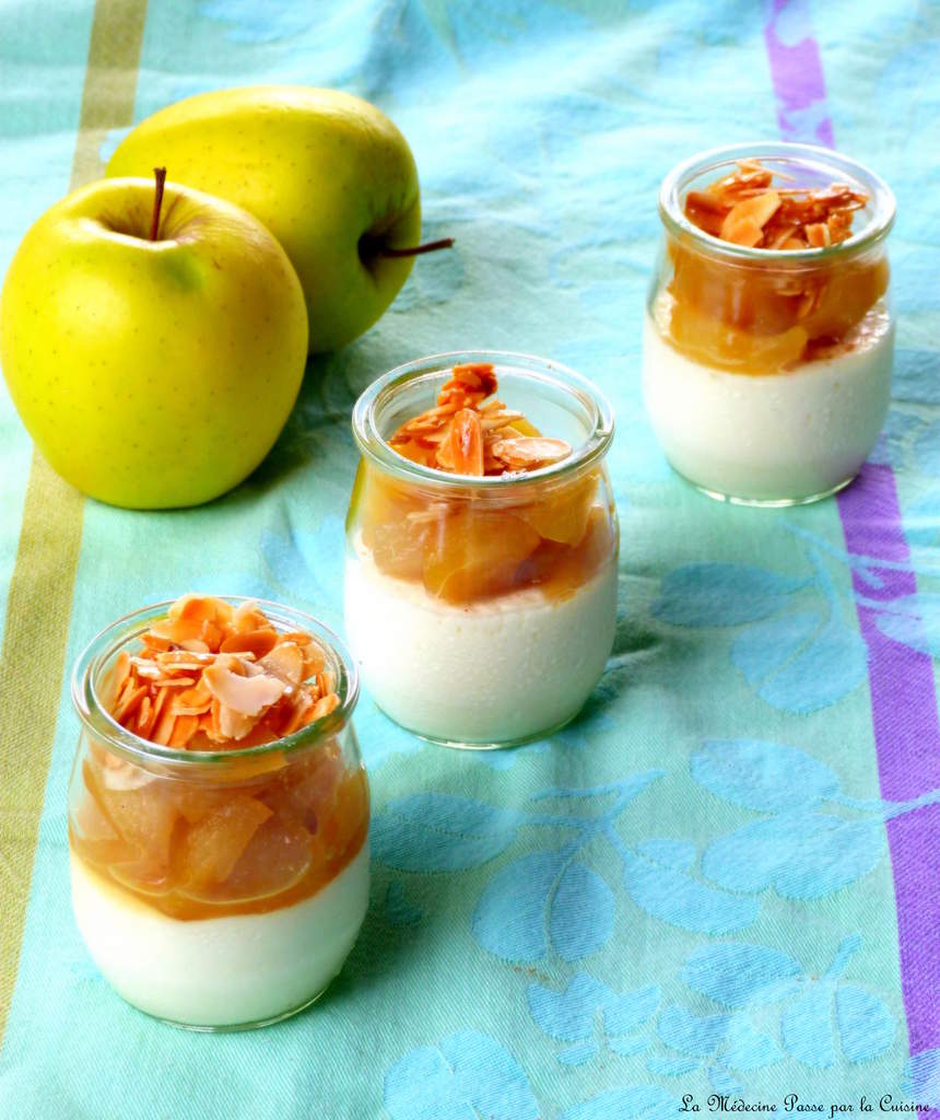 Panna Cotta Legere Aux Petits Suisses Pommes Et Poires