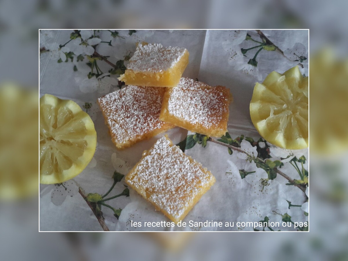 Carre Fondant Au Citron Recette Par Recettes Au Companion Ou Pas