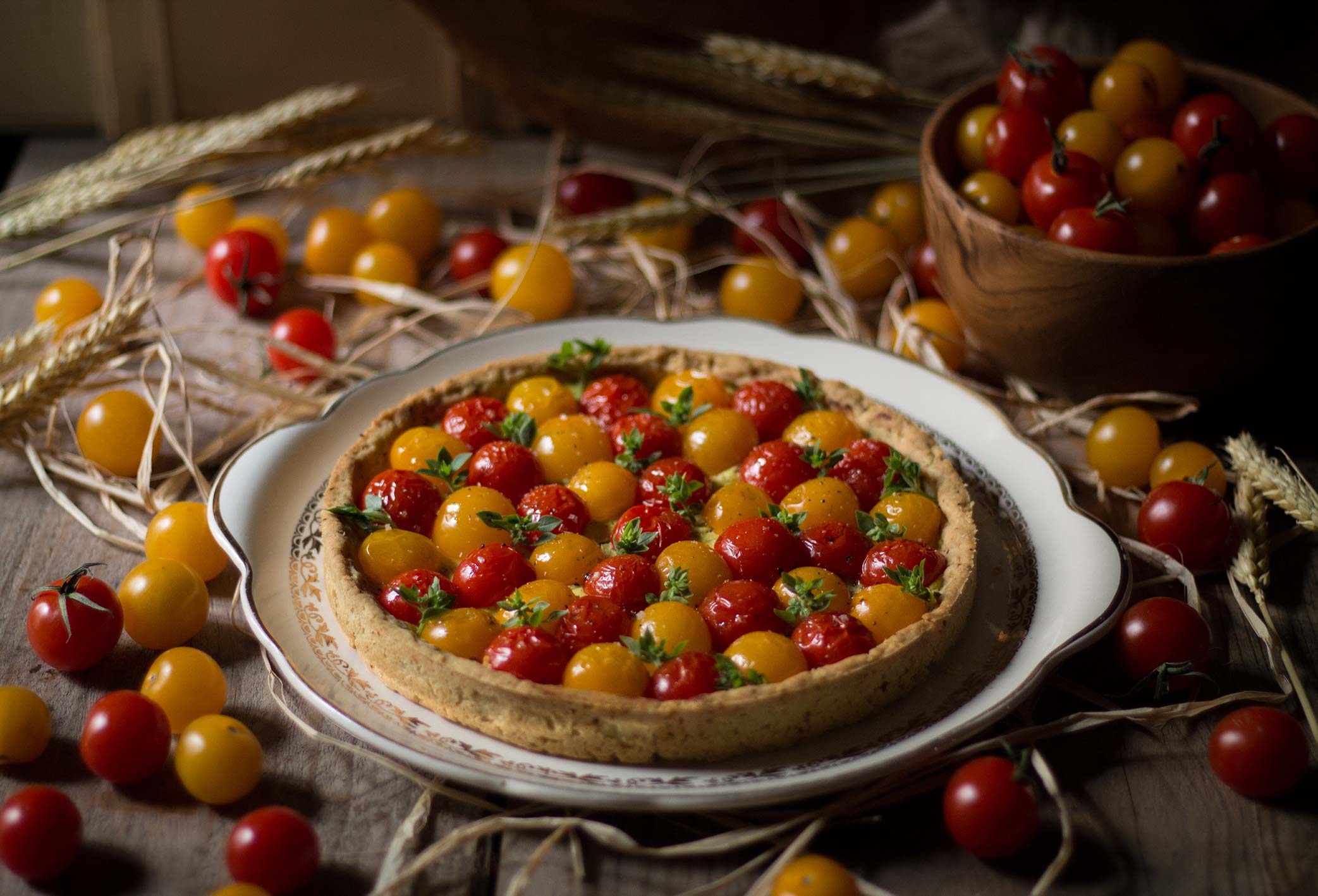 Tarte Aux Tomates Cerises Recette Par Renards Gourmets