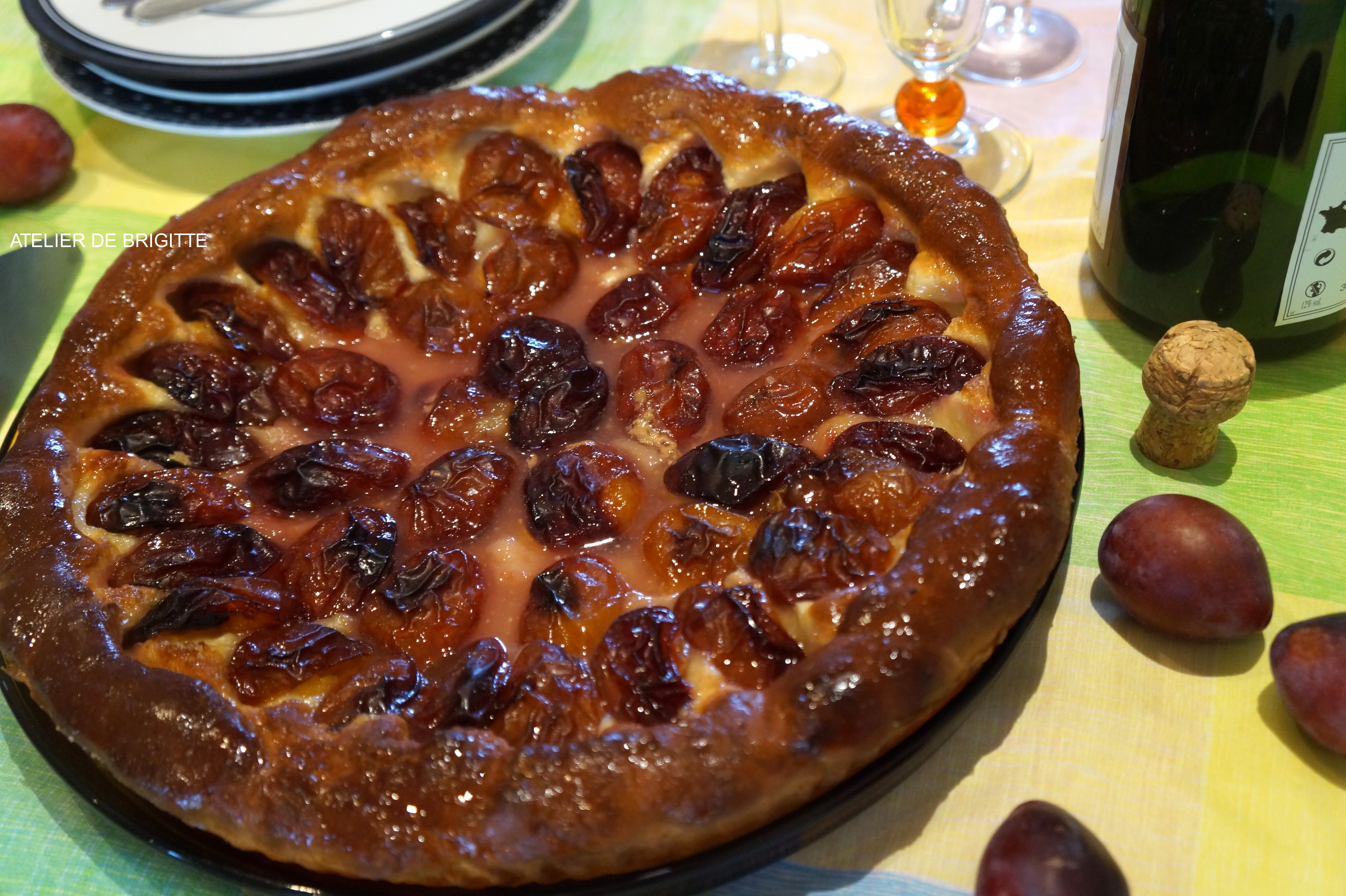Tarte Briochee Aux Prunes D Ente Recette Par Atelier De Brigitte