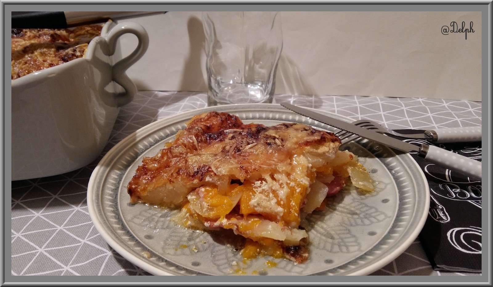 Gratin De Potiron Pommes De Terre Bacon Et Lardons Recette Par