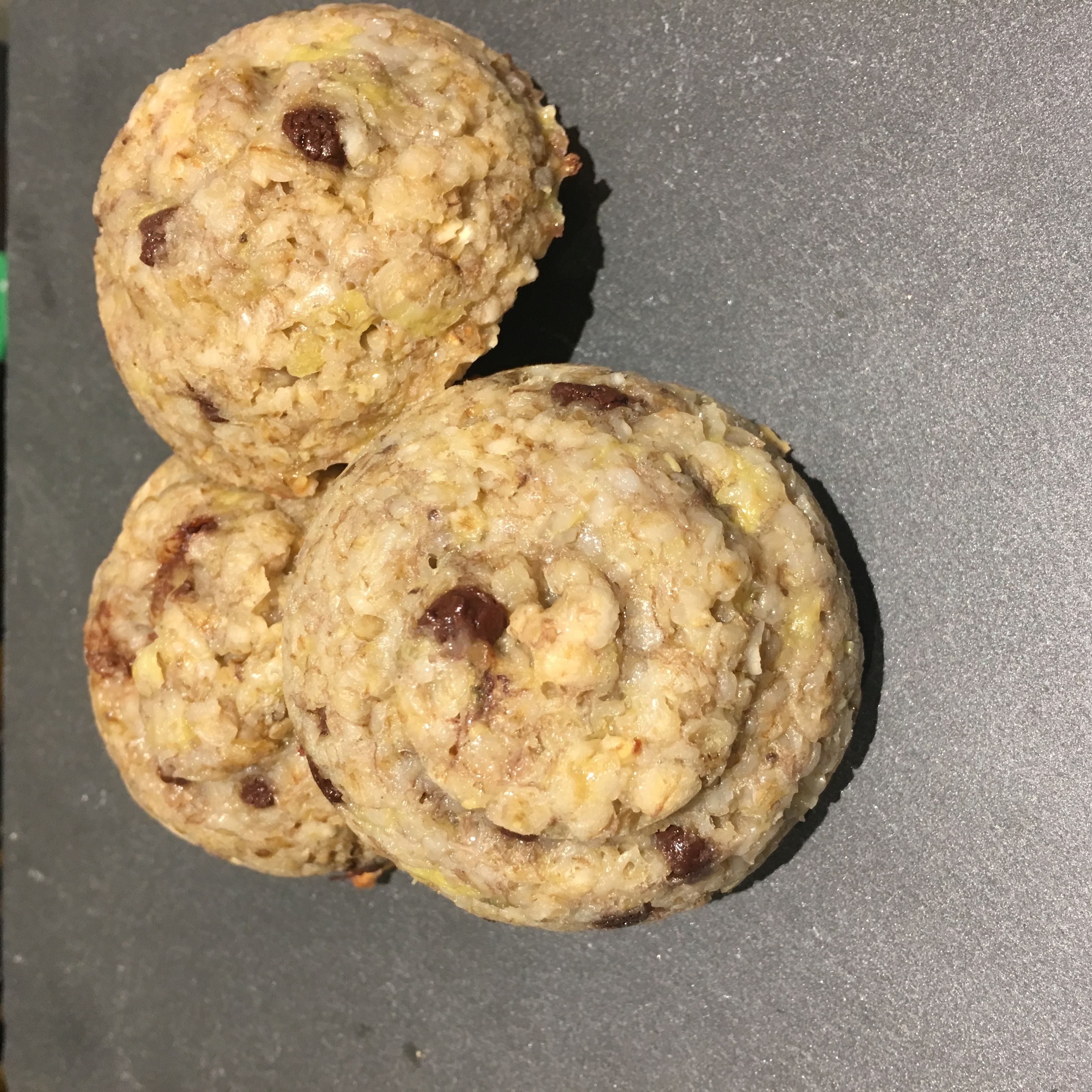 Petits Moelleux Healthy Du Petit Dejeuner Bananes Flocons D Avoine Et Pepites De Chocolat Recette Par Audecuisine