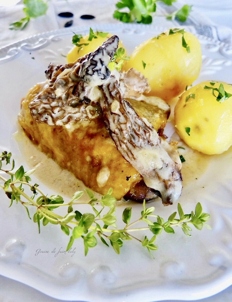 Quels Légumes Avec Une Pintade Aux Morilles Pintades aux morilles à la crème - Recette par Graine de faim kely