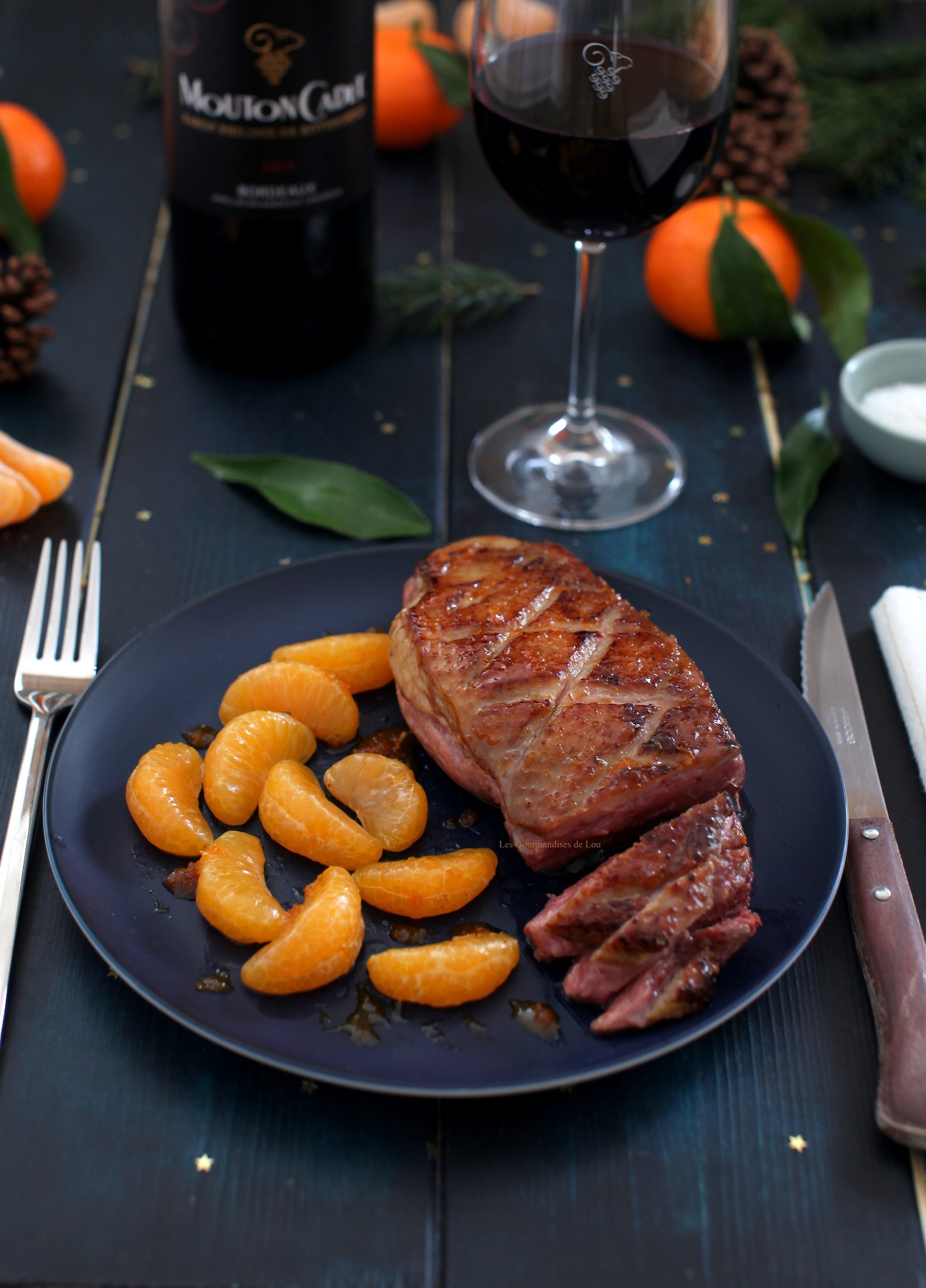 Magret De Canard Aux Clémentines Miel Et Romarin Magret de canard au miel et aux clémentines - Recette par Les Gourmandises  de Lou