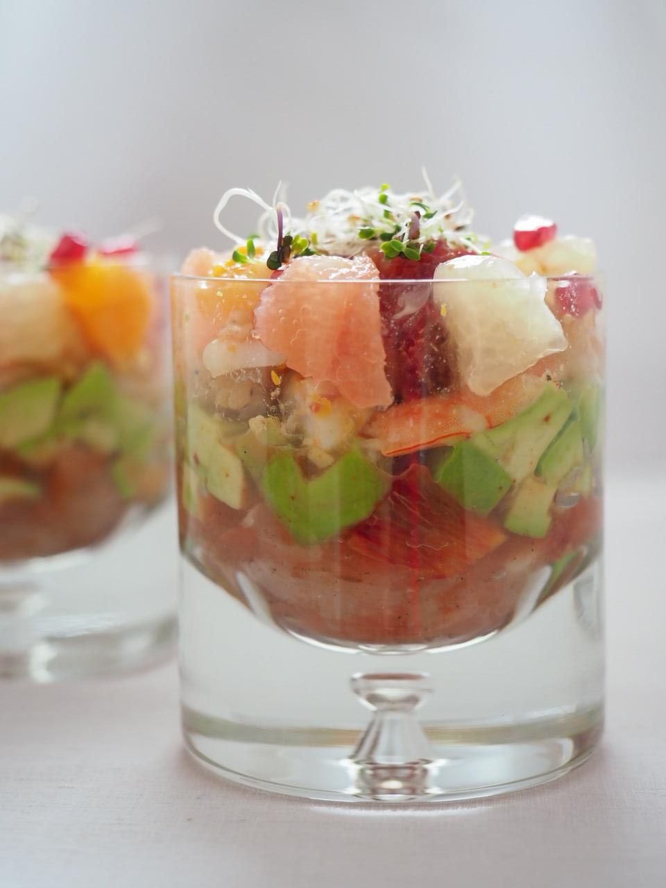 Verrine Avocat Crevette Agrume Recette Par Valerie Du Blog 1 2 3