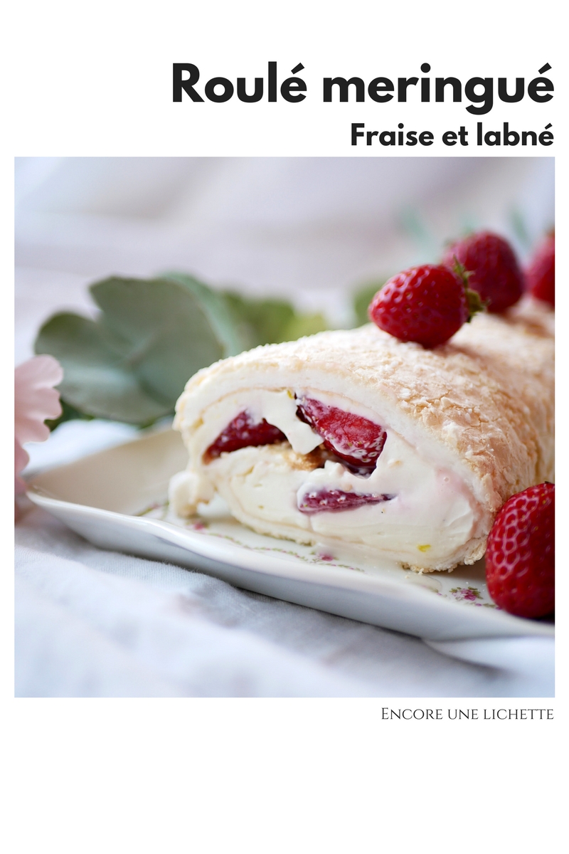 Biscuit Meringue Fraise Et Labne Recette Par Encore Une Lichette