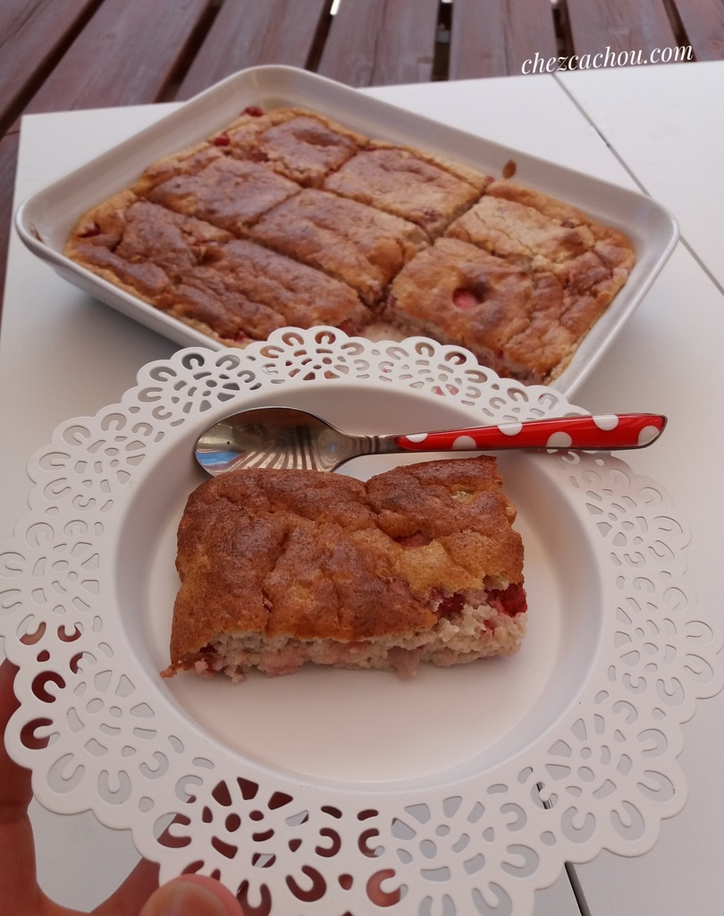 Gateau De Semoule Aux Fruits Rouges Recette Par Chezcachou