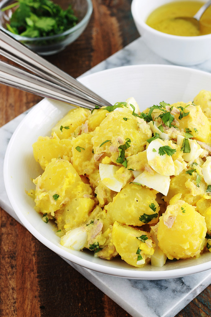 Salade De Pommes De Terre Au Thon Rapide Recette Par Cuisine