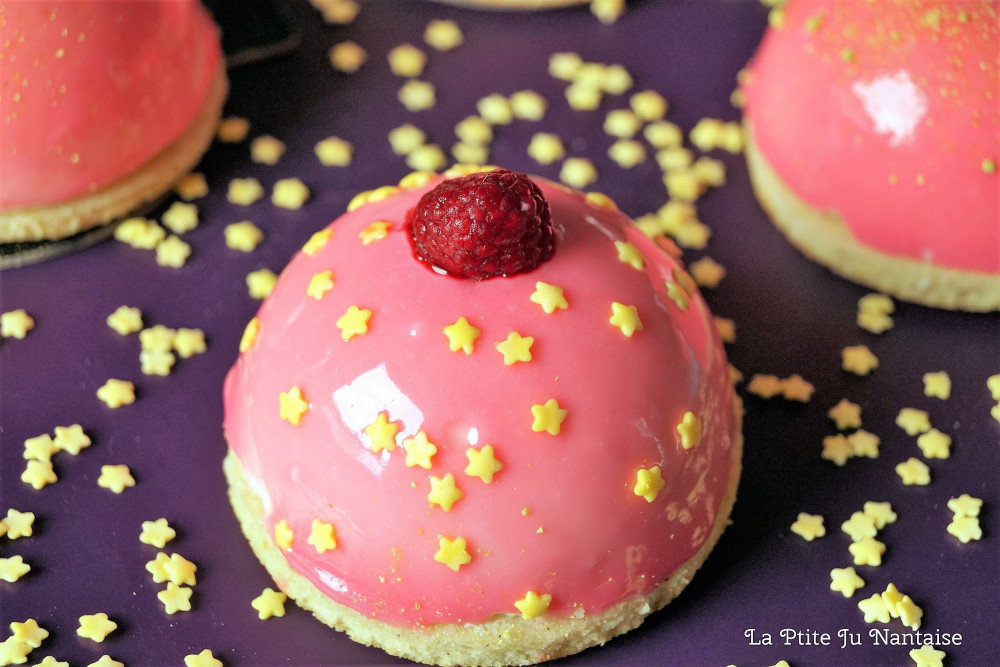 Dome Rose Mousse Citron Cœur Framboise Recette Par La Ptite Ju Nantaise