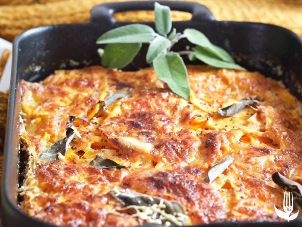 Gratin De Butternut Sauge Et Moutarde Recette Par Jardin Des