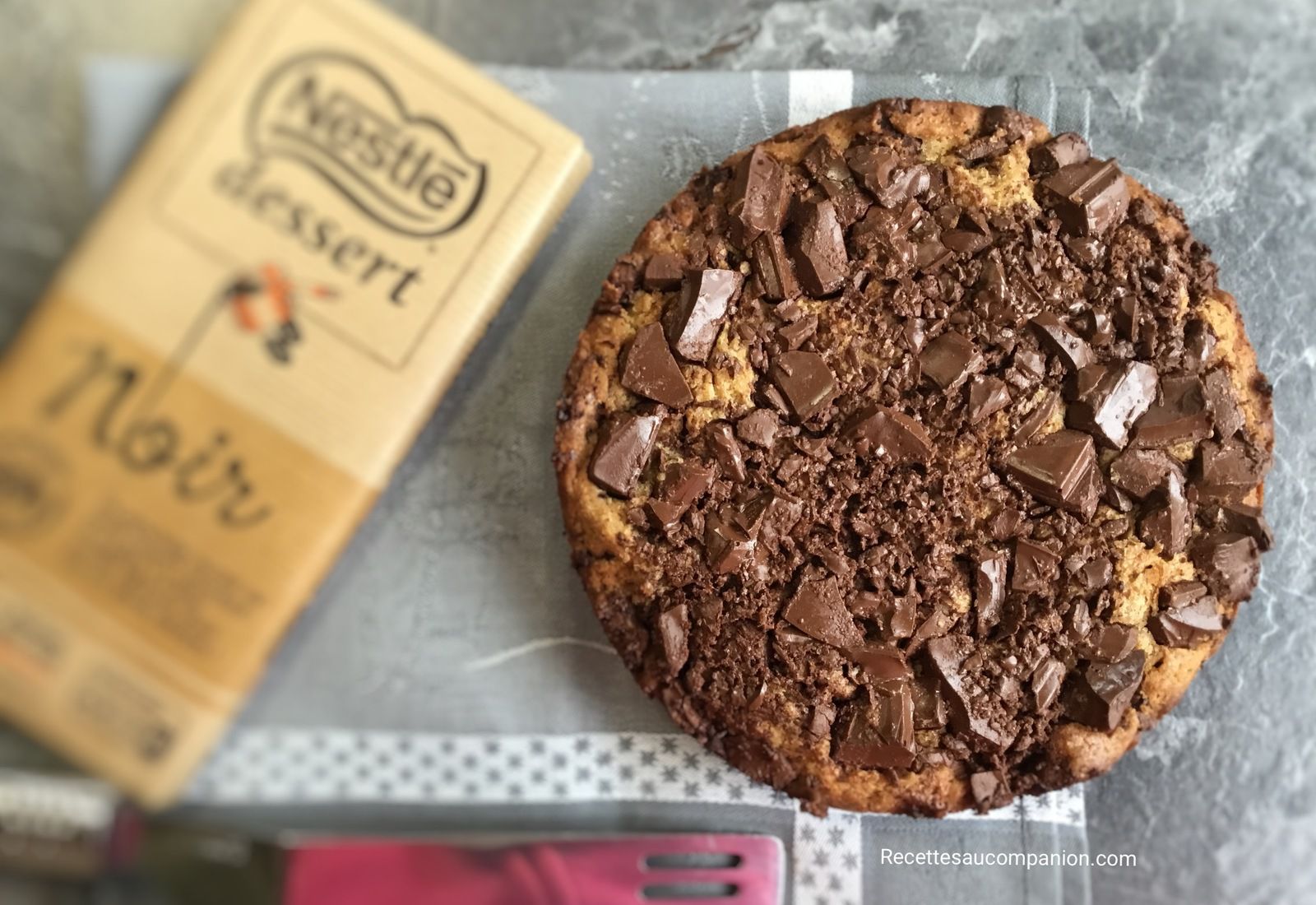 Recette Du Blondie Le Gateau Cookie Aux Pepites De Chocolat Recette Par Recettes Au Companion Ou Pas