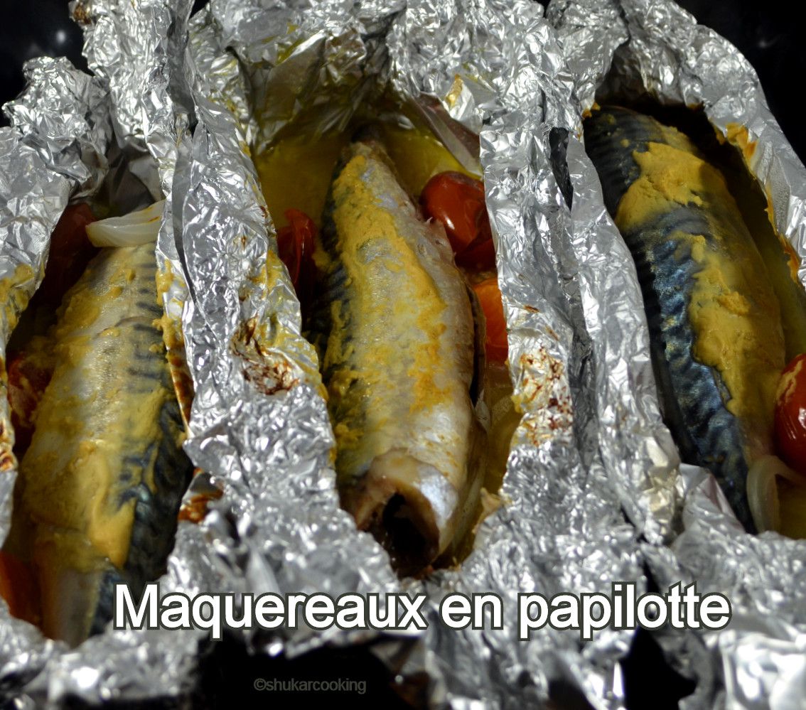 Recette Filet De Maquereau En Papillote à La Moutarde Maquereau en papillote à la moutarde et aux oignons - Recette par  shukarcooking