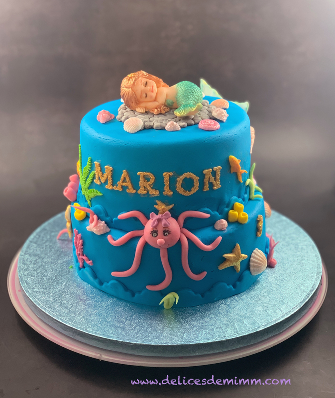 Mon Gateau La Petite Sirene Endormie Recette Par Mimm