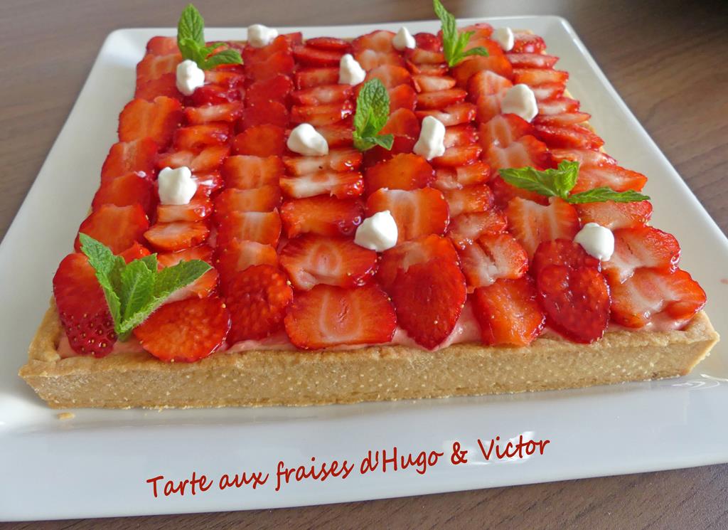 Tarte Aux Fraises D Hugo Victor Recette Par Croquant Fondant Gourmand