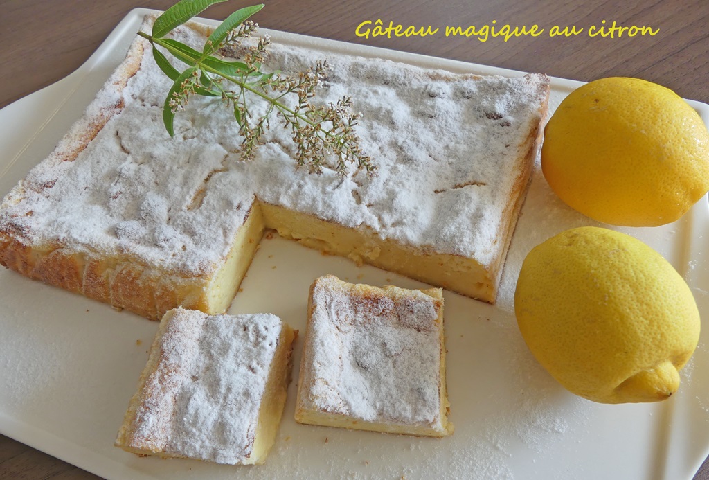 Gateau Magique Au Citron Recette Par Croquant Fondant Gourmand