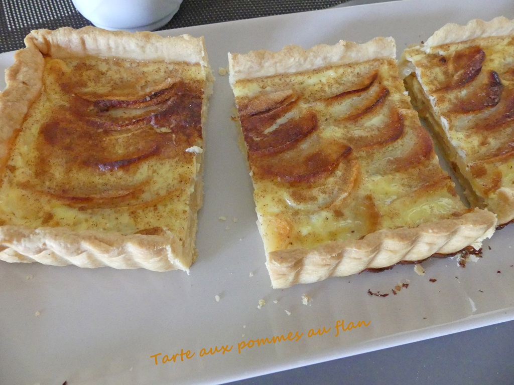 Tarte Flan Aux Pommes De Grand mère Tarte aux pommes au flan - Recette par Croquant - Fondant ... Gourmand