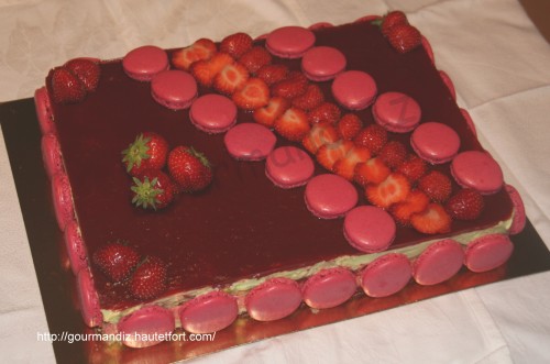 Mon Gateau D Anniversaire Fraises Et The Matcha Recette Par Gourmand Iz