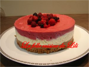 Gateau Au Chocolat Blanc Fruits Rouges Croustillant Au Praline Et Biscuit Speculoos Recette Par Celine