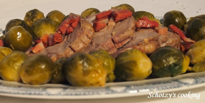 Rôti de porc aux choux de bruxelles-image