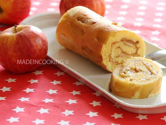 Roule Aux Pommes Et Au Caramel Au Beurre Sale Recette Par Made In Cooking