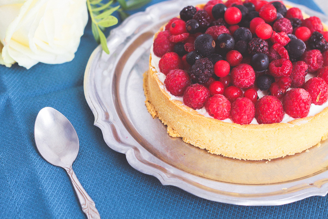 Tarte Chocolat Blanc Fruits Rouges Et Chantilly Au Mascarpone