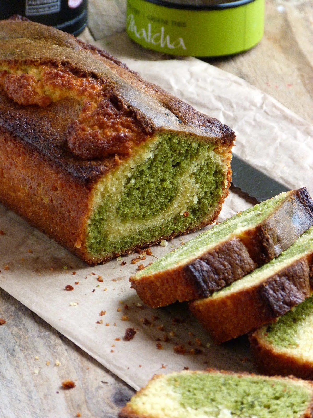 Cake Marbre Au The Matcha Et Chocolat Blanc Recette Par Chic Chic Chocolat