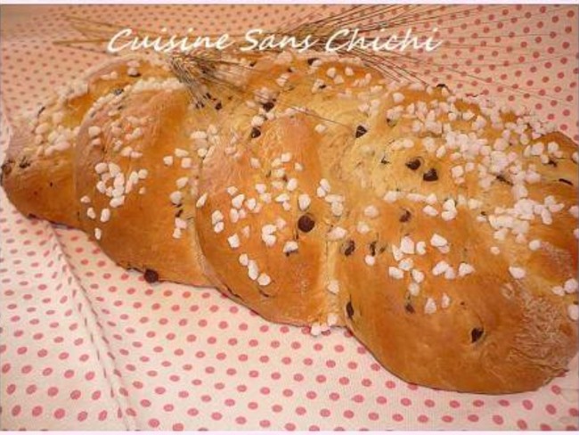 Brioche Tressee Aux Pepites De Chocolat Recette Par Cuisine