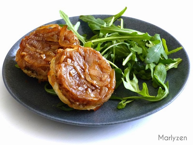Tatin D Oignons Caramelises Au Fromage De Chevre Recette Par