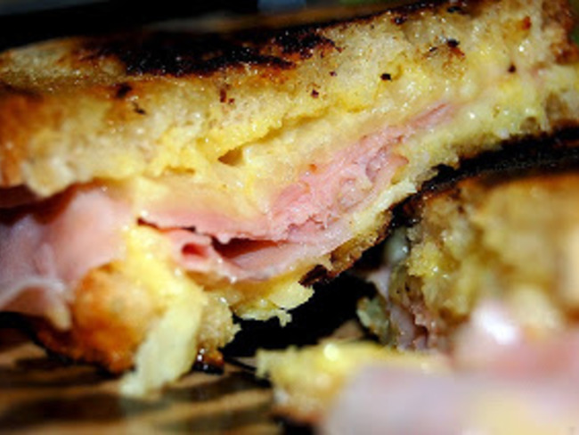 Grilled Cheese Croque Monsieur Fromage Jambon Moutarde
